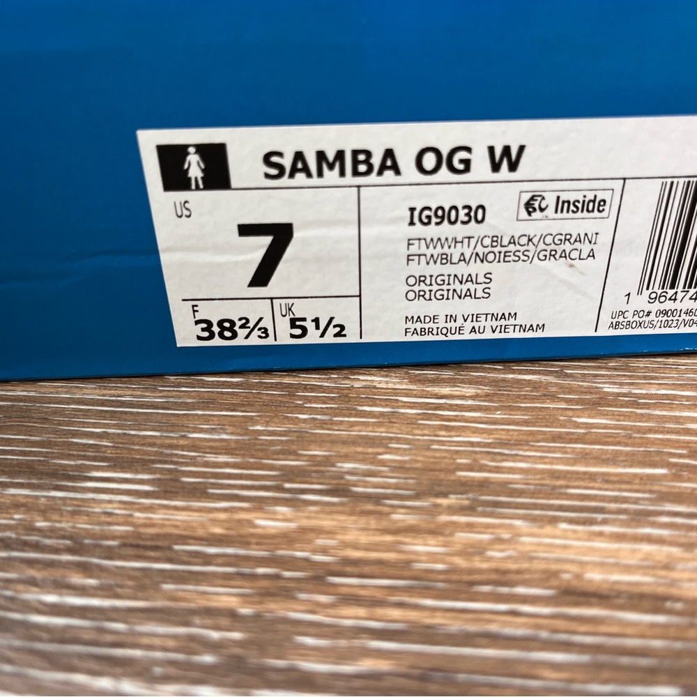 Adidas Samba OG Women’s NWT, Size 7 - Picture 15 of 15